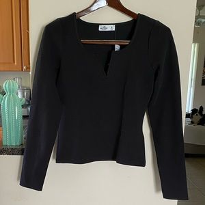 Black long sleeve shirt from hollister